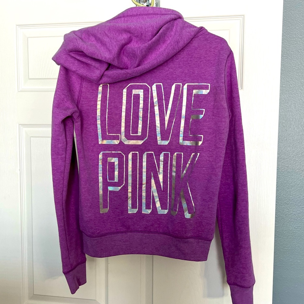 Pink holographic hoodie